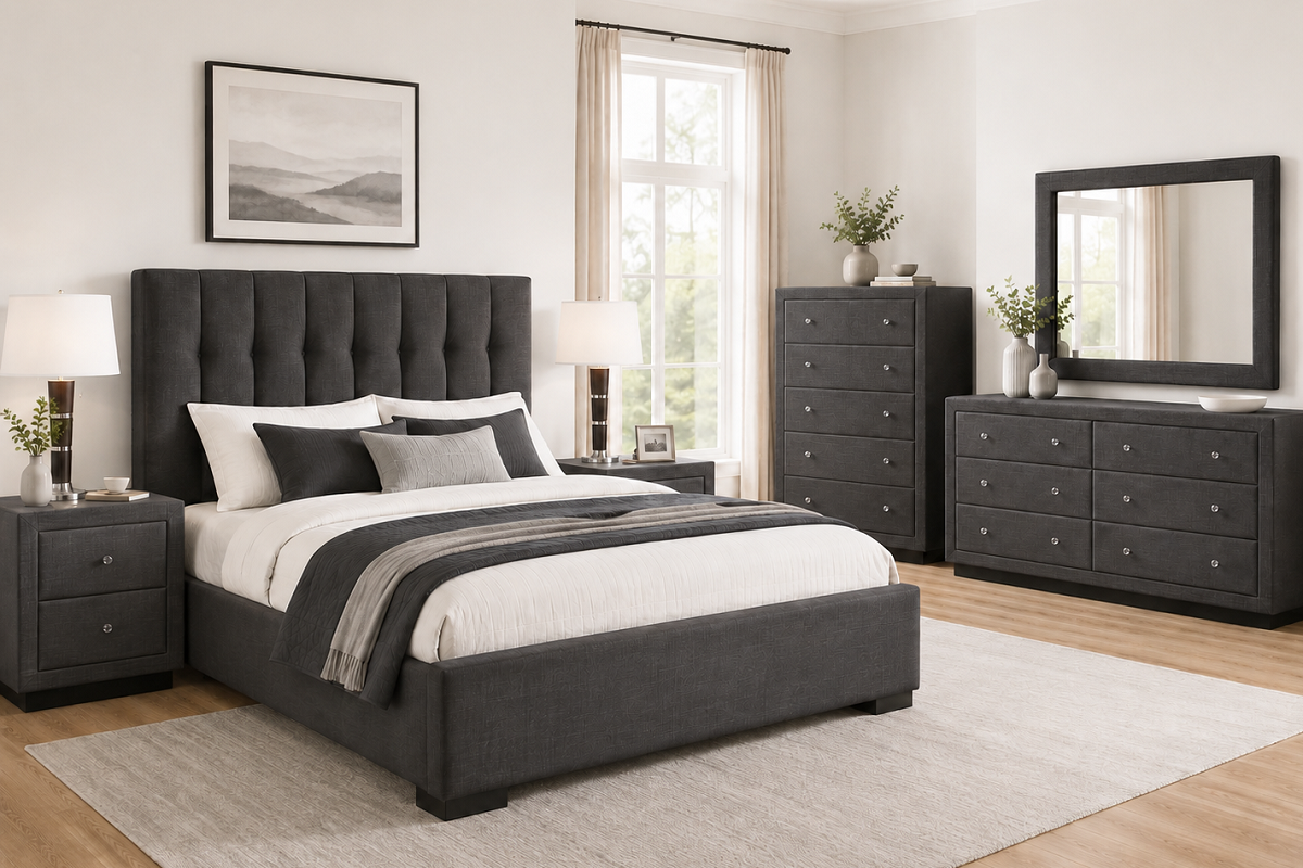 MARZIPAN (AUSSIE MADE) UPHOLSTERED BEDROOM COLLECTION – ASSORTED FABRICS & COLOURS - STARTING FROM $999