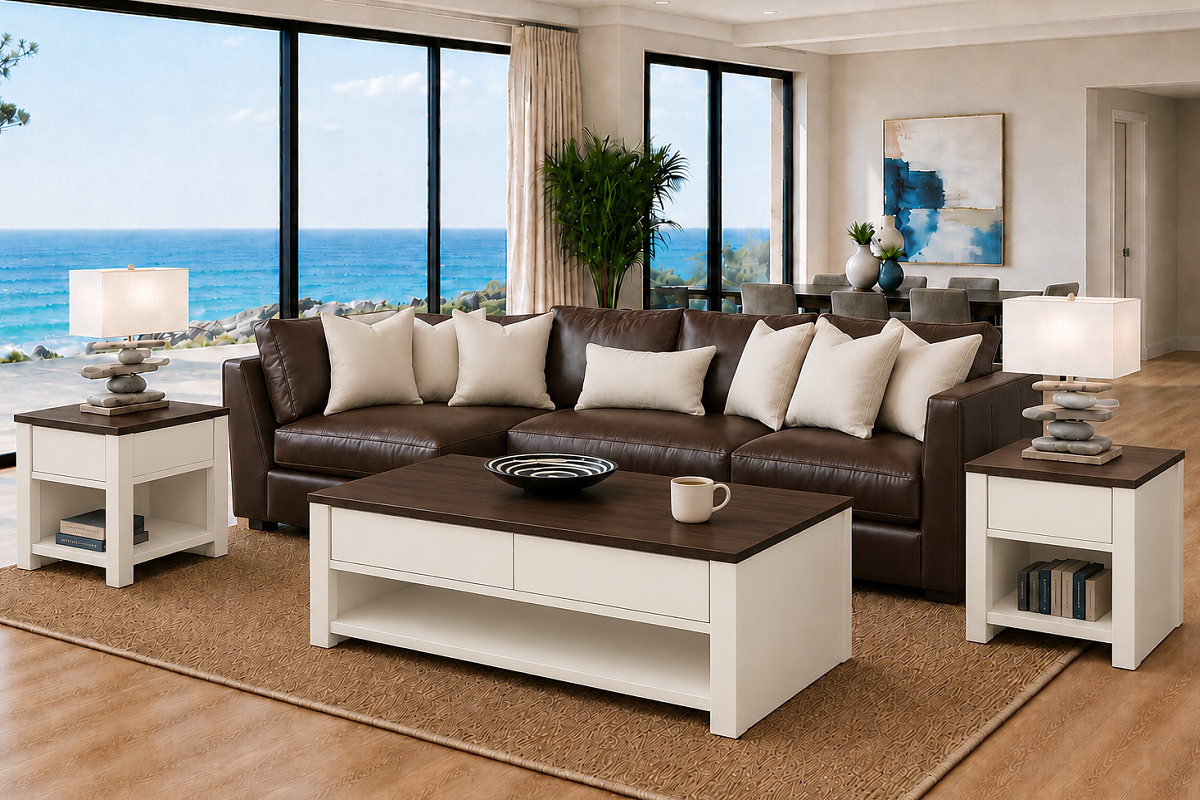 MELISSA (AUSSIE MADE) COFFEE & LAMP TABLE WITH DRAWERS COLLECTION  - ASSORTED COLOURS - STARTING FROM $799