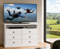 MEMPHIS (AUSSIE MADE) 6 DRAWER TV ENTERTAINMENT UNIT COLLECTION - ASSORTED COLOURS - STARTING FROM $899