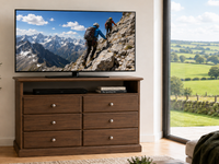MEMPHIS (AUSSIE MADE) 6 DRAWER TV ENTERTAINMENT UNIT COLLECTION - ASSORTED COLOURS - STARTING FROM $899