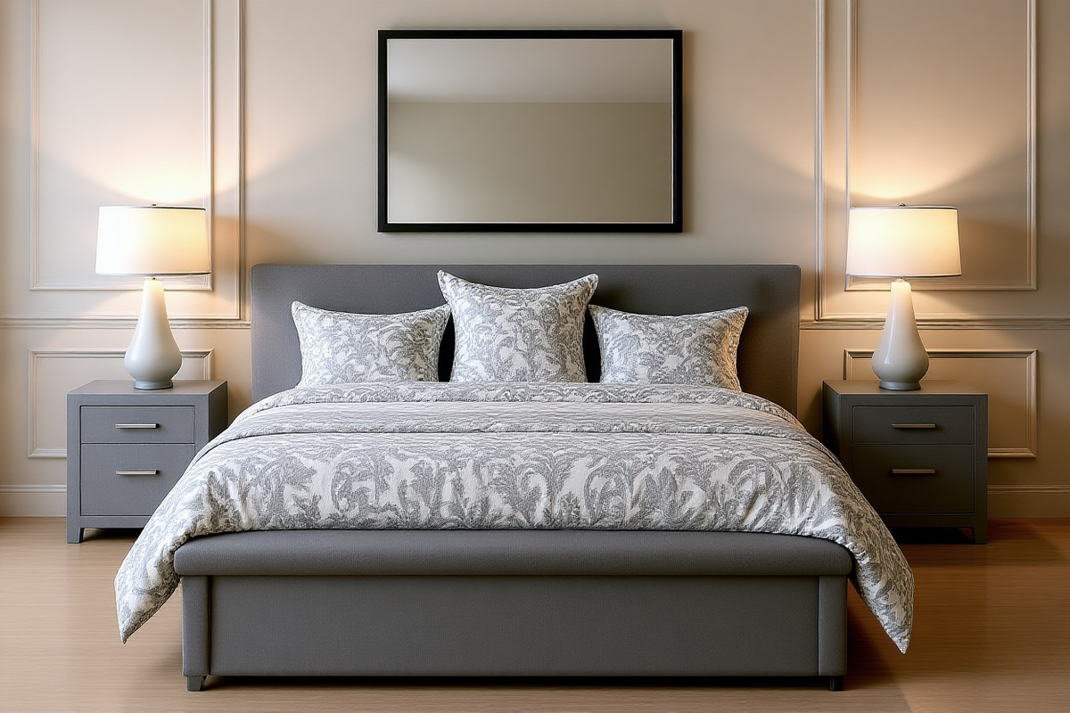 URBANITE (AUSSIE MADE) ALL FABRIC STORAGE BEDROOM WITH BLANKET STORAGE COLLECTION - ASSORTED FABRICS AND COLOURS - STARTING FROM $999