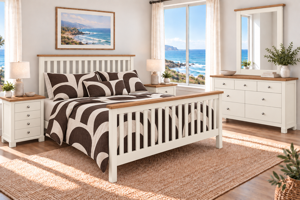 MIGUAL (AUSSIE MADE) BEDROOM COLLECTION - ASSORTED COLOURS - STARTING FROM $999