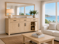MILDRED (AUSSIE MADE) 4 DOOR / 3 DRAWER BUFFET COLLECTION - ASSORTED COLOURS - STARTING FROM $2499