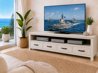 MILDRED (AUSSIE MADE) 4 DRAWER LOWLINE TV UNIT COLLECTION - ASSORTED COLOURS - STARTING FROM $1499