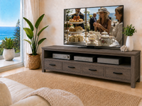 MILDRED (AUSSIE MADE) 4 DRAWER LOWLINE TV UNIT COLLECTION - ASSORTED COLOURS - STARTING FROM $1499