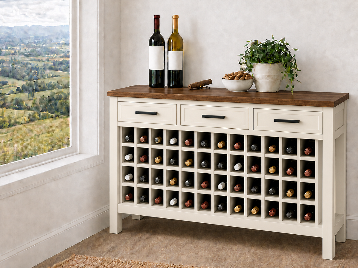 MILDRED (AUSSIE MADE) 3 DRAWER WINE CABINET COLLECTION - ASSORTED COLOURS - STARTING FROM $1699