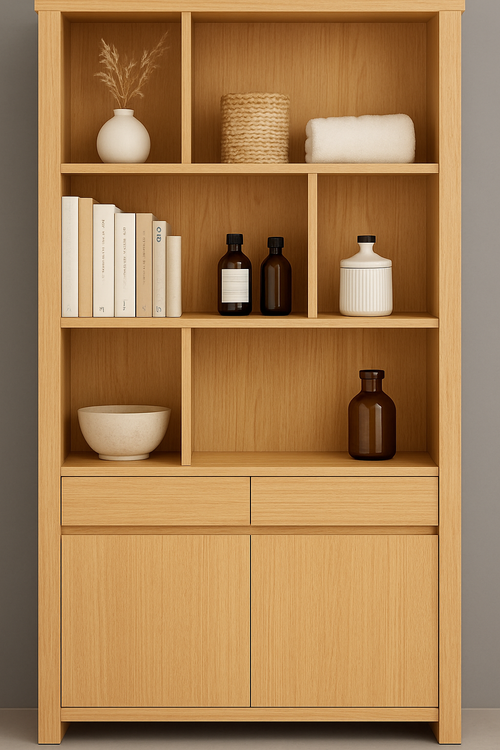 ABBOTSFORD (AUSSIE MADE) HIGHLINE STAGGERED BOOKCASE WITH DOORS COLLECTION - ASSORTED COLOURS - STARTING FROM $1299
