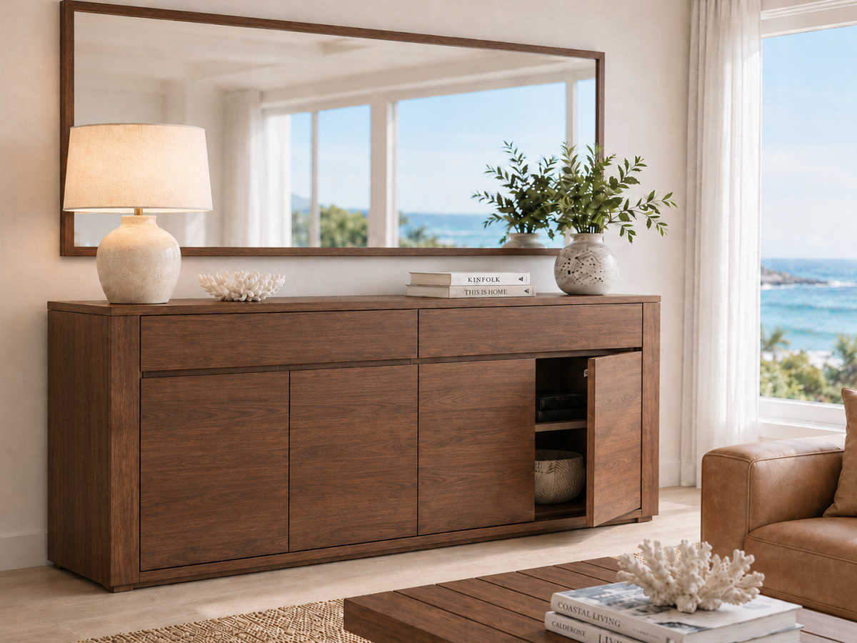 MONTANA (AUSSIE MADE) 4 DOOR / 2 DRAWER BUFFET COLLECTION - ASSORTED COLOURS - STARTING FROM $1999