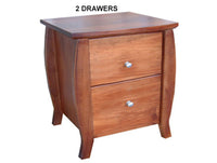 MONTERAY (AUSSIE MADE) BEDSIDE TABLE COLLECTION - ASSORTED STAINED COLOURS - STARTING FROM $499