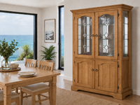 MONTERO (AUSSIE MADE) 4 DOOR HIGHLINE DISPLAY CABINET WITH MIRRORED BACK COLLECTION - ASSORTED COLOURS - STARTING FROM $1499