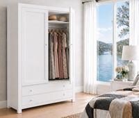 MORGAN (AUSSIE MADE) 2 DOOR / 2 DRAWER WARDROBE COLLECTION - ASSORTED COLOURS - STARTING FROM $1399