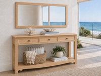 MOSMAN (AUSSIE MADE) HALL / CONSOLE TABLE with MAGAZINE RACK COLLECTION - ASSORTED COLOURS - STARTING FROM $799