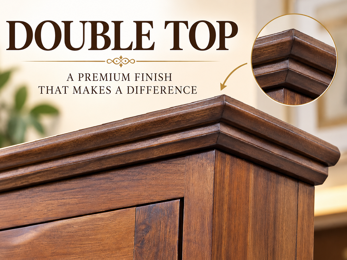 SOLID TIMBER DECORATIVE DOUBLE PROFILED TOP - ASSORTED COLOURS