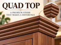 SOLID TIMBER DECORATIVE QUAD PROFILED TOP - ASSORTED COLOURS