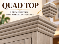 SOLID TIMBER DECORATIVE QUAD PROFILED TOP - ASSORTED COLOURS