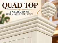 SOLID TIMBER DECORATIVE QUAD PROFILED TOP - ASSORTED COLOURS