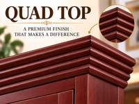 SOLID TIMBER DECORATIVE QUAD PROFILED TOP - ASSORTED COLOURS