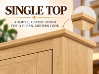 SOLID TIMBER DECORATIVE SINGLE PROFILED TOP - ASSORTED COLOURS