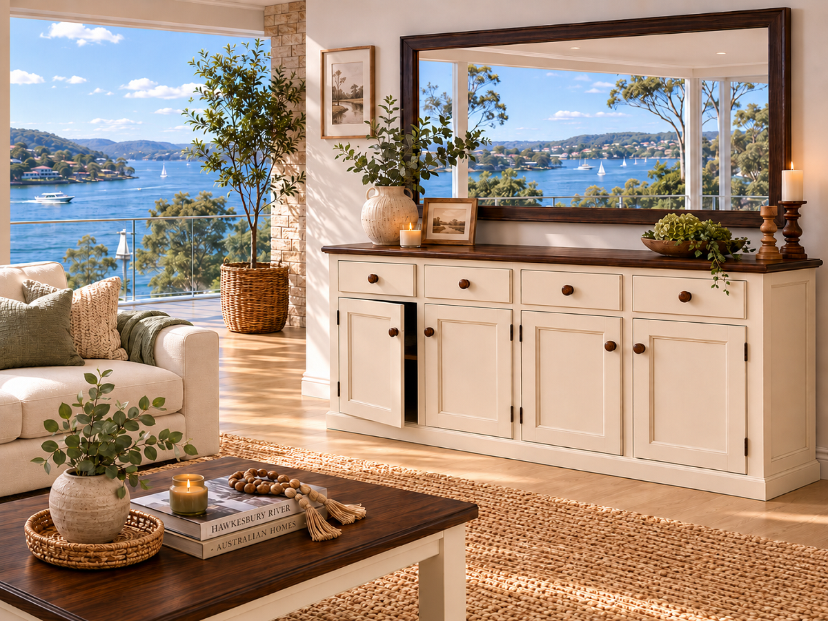 MUDGEE (AUSSIE MADE) 4 DOOR / 4 DRAWER BUFFET COLLECTION - ASSORTED COLOURS - STARTING FROM $1999