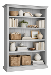MUDGEE (AUSSIE MADE) HIGHLINE BOOKCASE WITH 40MM FACINGS COLLECTION - ASSORTED COLOURS - STARTING FROM $399