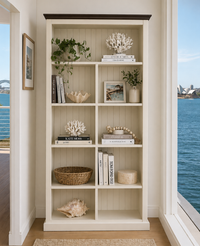 MUDGEE (AUSSIE MADE) HIGHLINE BOOKCASE WITH 40MM FACINGS COLLECTION - ASSORTED COLOURS - STARTING FROM $399