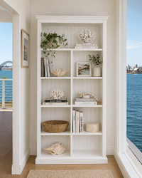 MUDGEE (AUSSIE MADE) HIGHLINE BOOKCASE WITH 40MM FACINGS COLLECTION - ASSORTED COLOURS - STARTING FROM $399