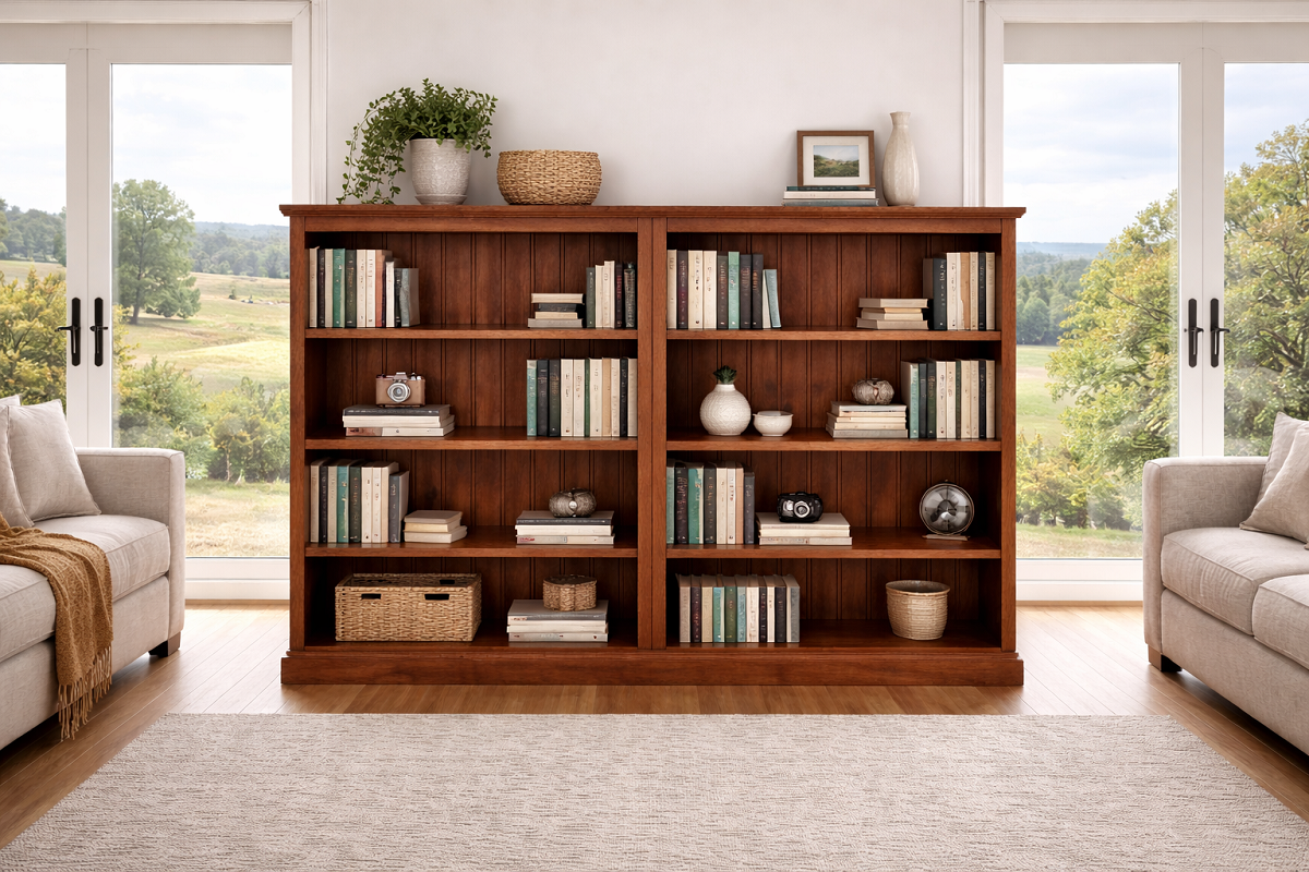 MUDGEE (AUSSIE MADE) LOWLINE BOOKCASE COLLECTION  - ASSORTED COLOURS - STARTING FROM $549