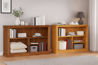 MUDGEE (AUSSIE MADE) LOWLINE BOOKCASE COLLECTION  - ASSORTED COLOURS - STARTING FROM $549