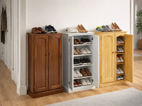 MUDGEE (AUSSIE MADE) 2 DOOR LINED SHOE CABINET COLLECTION - ASSORTED COLOURS - STARTING FROM $799