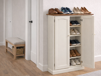 MUDGEE (AUSSIE MADE) 2 DOOR SMOOTH SHOE CABINET COLLECTION - ASSORTED COLOURS - STARTING FROM $799