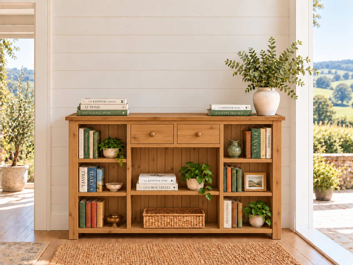NAPIER (AUSSIE MADE) LOWLINE BOOKCASE WITH 2 DRAWERS COLLECTION - ASSORTED COLOURS - STARTING FROM $799