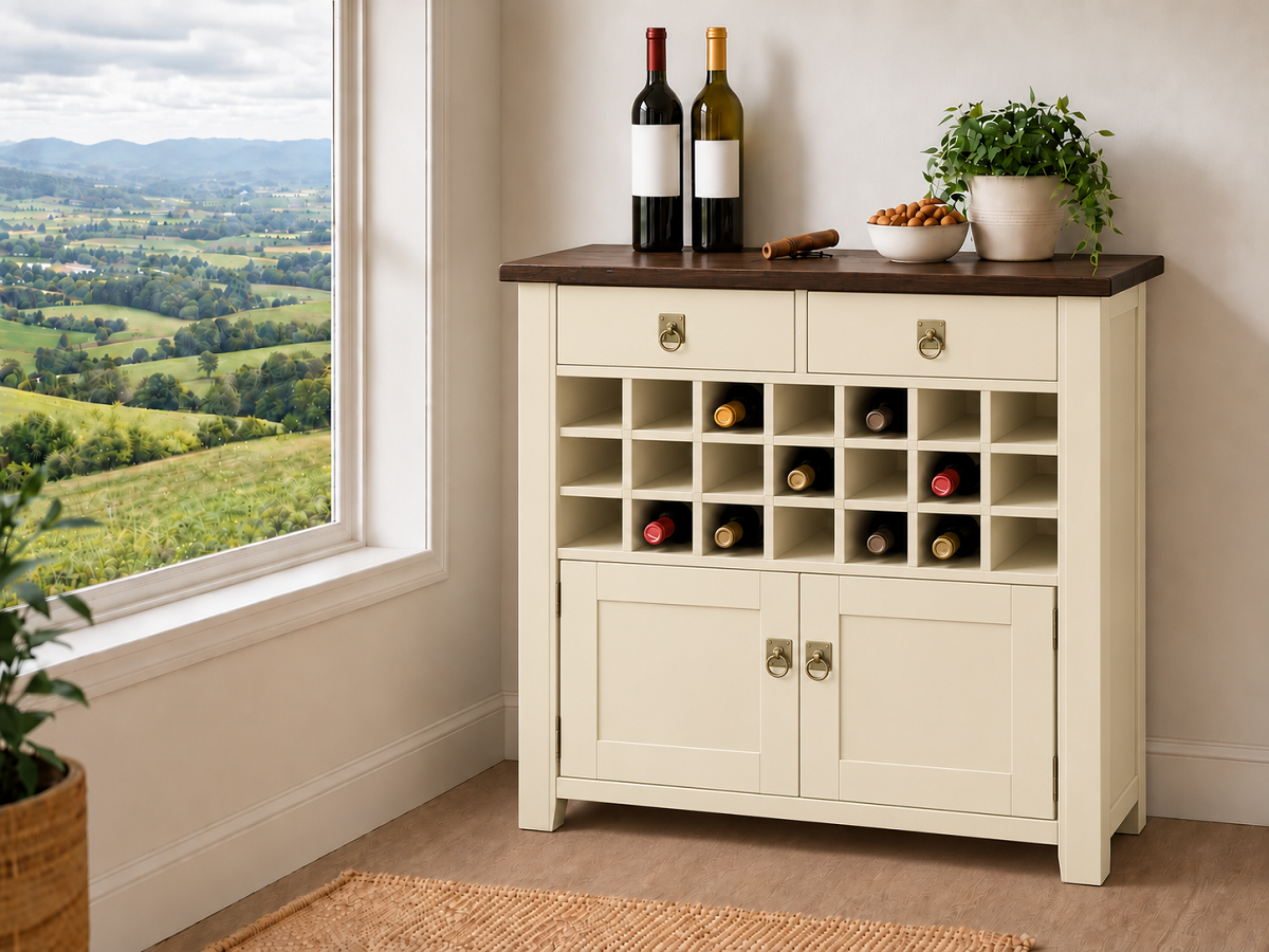 NAPIER (AUSSIE MADE) 2 DOOR / 2 DRAWER WINE CABINET COLLECTION - ASSORTED COLOURS - STARTING FROM $1499