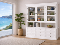 NAPOLIAN (AUSSIE MADE) 3 DOOR / 9 DRAWER BUFFET & HUTCH (DRESSER) COLLECTION - ASSORTED COLOURS - STARTING FROM $2299