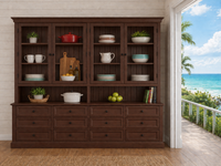 NAPOLIAN (AUSSIE MADE) 4 DOOR / 12 DRAWER BUFFET & HUTCH (DRESSER) COLLECTION - ASSORTED COLOURS - STARTING FROM $3999