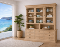 NAPOLIAN (AUSSIE MADE) 3 DOOR / 9 DRAWER BUFFET & HUTCH (DRESSER) COLLECTION - ASSORTED COLOURS - STARTING FROM $2299