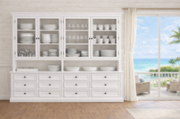 NAPOLIAN (AUSSIE MADE) 4 DOOR / 12 DRAWER BUFFET & HUTCH (DRESSER) COLLECTION - ASSORTED COLOURS - STARTING FROM $3999
