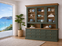 NAPOLIAN (AUSSIE MADE) 3 DOOR / 9 DRAWER BUFFET & HUTCH (DRESSER) COLLECTION - ASSORTED COLOURS - STARTING FROM $2299