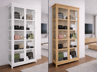 NERIDENE (AUSSIE MADE) 2 DOOR HIGHLINE DISPLAY CABINET COLLECTION - ASSORTED COLOURS - STARTING FROM $1799