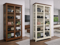 NERIDENE (AUSSIE MADE) 2 DOOR HIGHLINE DISPLAY CABINET COLLECTION - ASSORTED COLOURS - STARTING FROM $1799