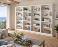 NOLAN (AUSSIE MADE) QUAD HIGHLINE BOOKCASE COLLECTION - ASSORTED COLOURS