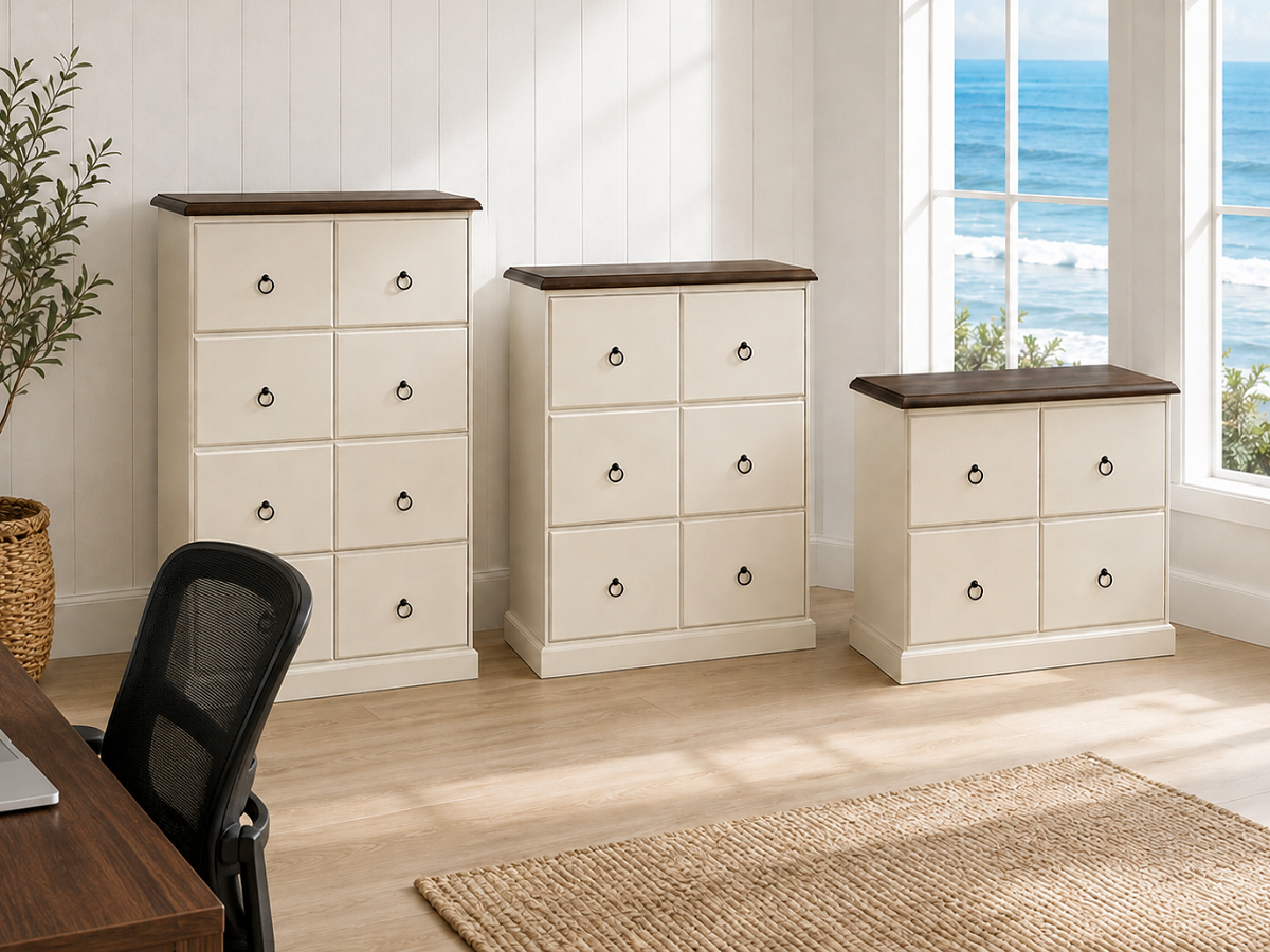 NOOSA (AUSSIE MADE) FILING CABINET COLLECTION - ASSORTED COLOURS - STARTING FROM $999