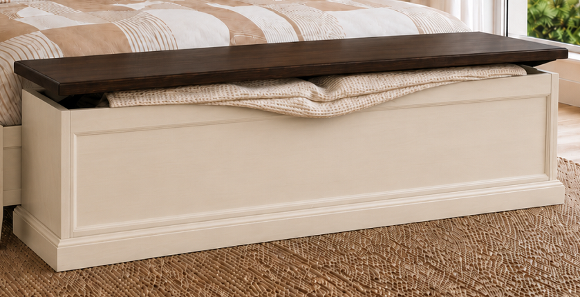 NOOSA (AUSSIE MADE) BLANKET BOX WITH FRAMED FRONT COLLECTION - ASSORTED COLOURS - STARTING FROM $549
