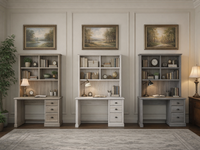 NOOSA (AUSSIE MADE) 4 DRAWER TIMBER DESK & HUTCH COLLECTION - ASSORTED COLOURS - STARTING FROM $999