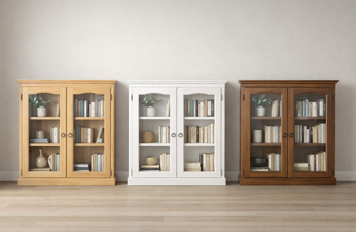 NOOTURE (AUSSIE MADE) 2 DOOR LOWLINE LIBRARY UNIT / SHOE CABINET COLLECTION - ASSORTED COLOURS - STARTING FROM $599