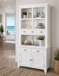 PALERMO (AUSSIE MADE) 2 DOOR / 5 DRAWER BUFFET & HUTCH (DRESSER) COLLECTION - ASSORTED COLOURS - STARTING FROM $1999