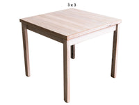 PALING (AUSSIE MADE) SQUARE DINING TABLE  WITH 4 LEGS COLLECTION - ASSORTED STAINED COLOURS - STARTING FROM $799