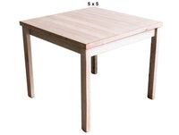 PALING (AUSSIE MADE) SQUARE DINING TABLE  WITH 4 LEGS COLLECTION - ASSORTED STAINED COLOURS - STARTING FROM $799