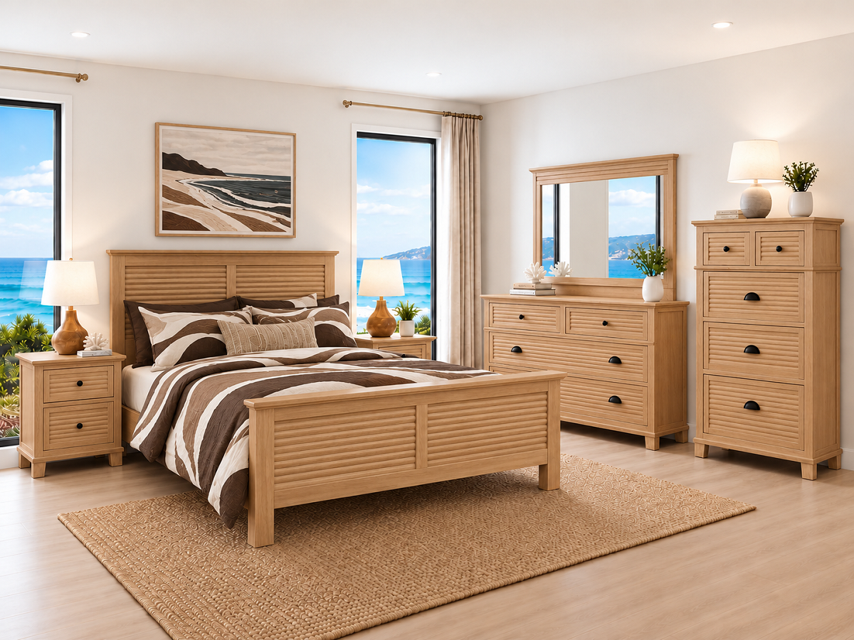 PALMBEACH (AUSSIE MADE) BEDROOM COLLECTION - ASSORTED COLOURS - STARTING FROM $1499