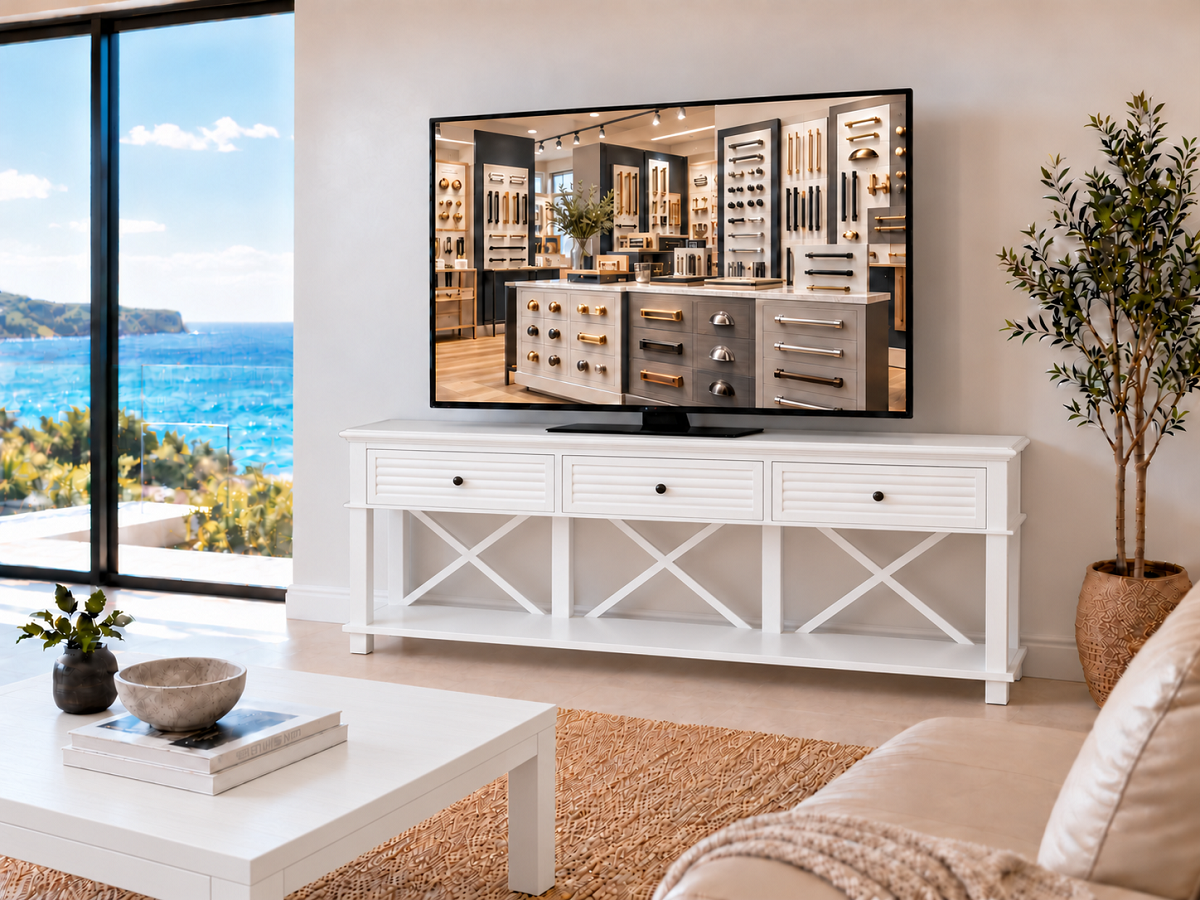 PALMBEACH (AUSSIE MADE) 2 or 3 DRAWER HALL / CONSOLE TABLE - ASSORTED COLOURS - STARTING FROM $999