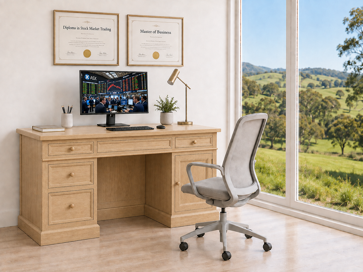 PANZANIA (AUSSIE MADE) 1 DOOR / 5 DRAWER DESK COLLECTION - ASSORTED COLOURS - STARTING FROM $1699